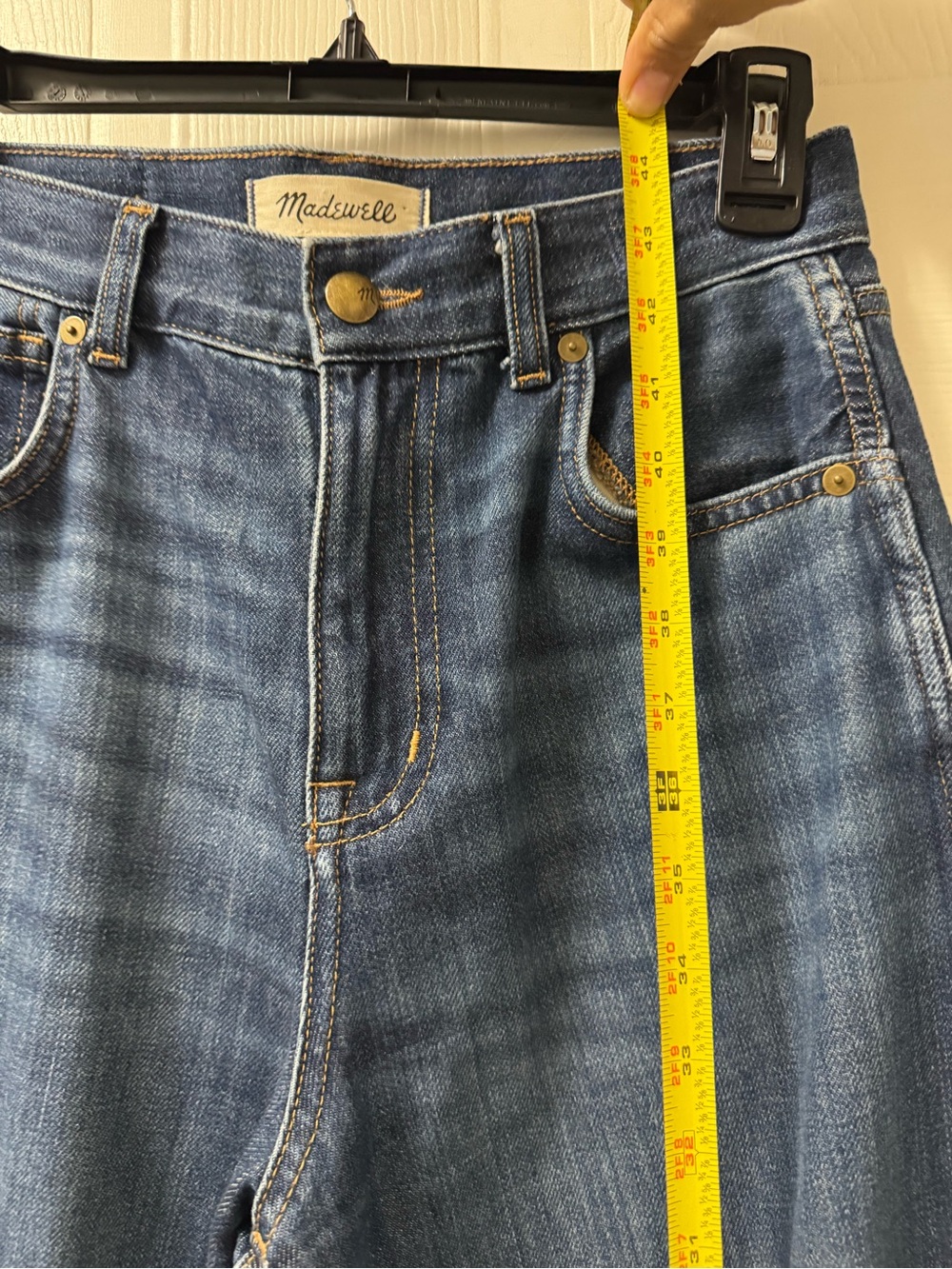 Madewell Wide-Leg High-Rise Jeans in Dark Indigo - Picture 9 of 13